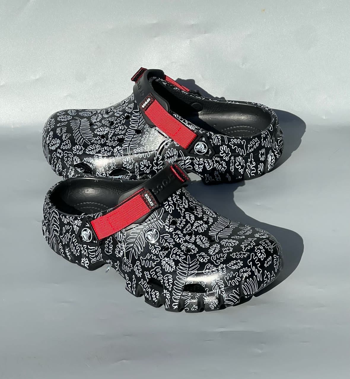 Black design crocs